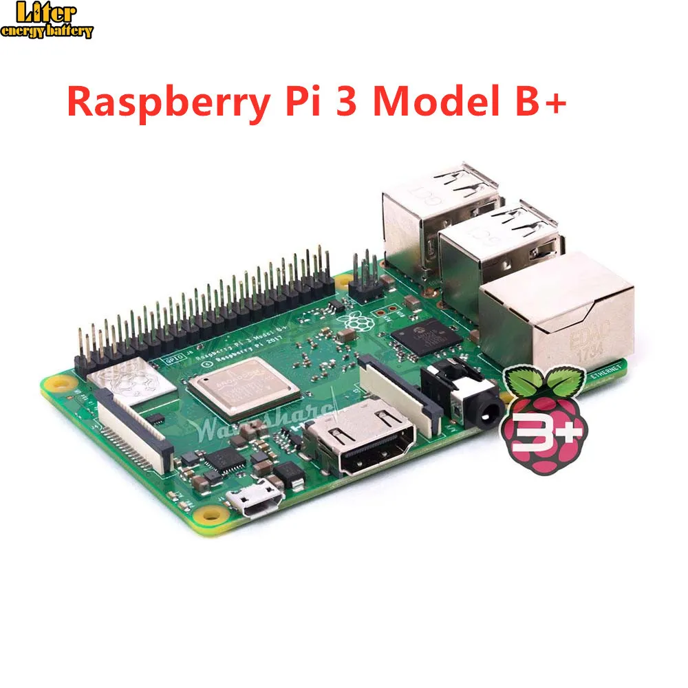 

2018 new original Raspberry Pi 3 Model B+, the Third Generation Pi A 1.4GHz 64-bit quad-core ARM Cortex-A53 CPU