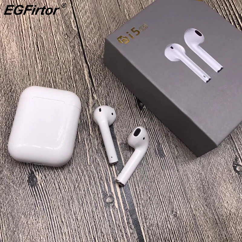 

i5 Mini Bluetooth Headset In-Ear Music Earbuds Stereo Bluetooth Earphones Touch Screen With Charging Box Headset With Microphone