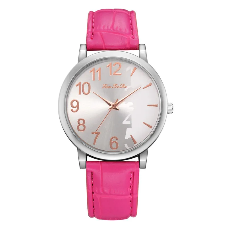 2018 High Quality women fashion casual watch luxury dress Leather bands Analog Quartz Wrist Watch clock relogio feminino Y12 (6)