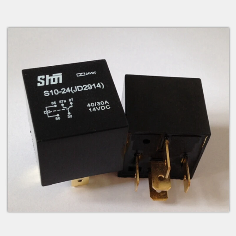 5pcs Automobile relay JD1914 Without plastic chair DC 24V 40A 5 pin Air
