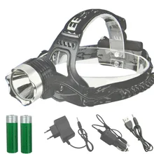 EBuyFire фара 1800Lm T6 светодиодный головной свет Перезаряжаемые 18650 фонари+ 2X3,7 v 18650 Батарея+ AC Зарядное устройство