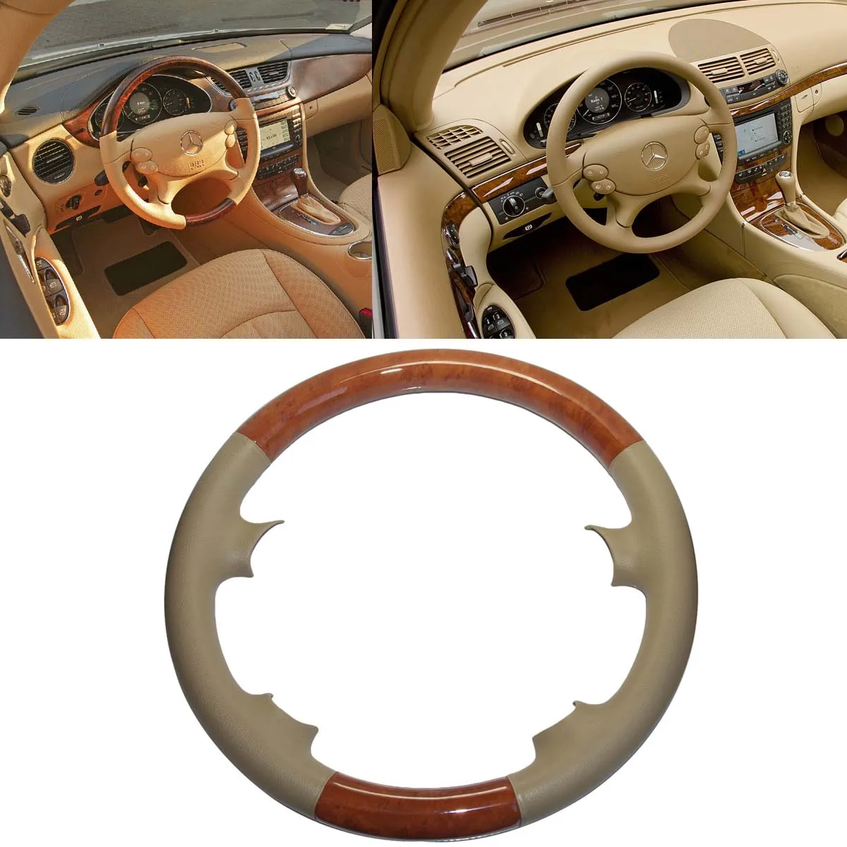 Чехол для руля Benz 03 09 W209 C209 CLK CLK320 CLK550 06 W211 S211 E E280 E320 E500|Чехлы на руль| |