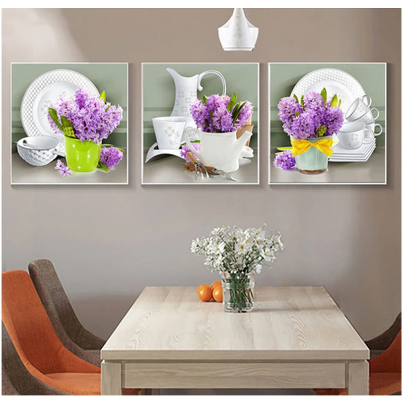 

Kitchen wall decoration Still Life 5d diy diamond painting cross stitch full square round diamond embroidery wall stickerZP-2535