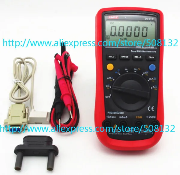 

UNI-T UT-61E Digital Handheld Mutimeter Tester DMM AC DC Volt Ohm Frq ut61e