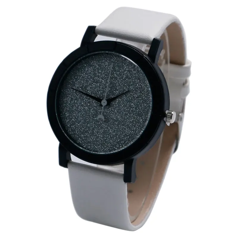 Trendy Ladies Watches Moon Analog Casual Blooming Glitter Dial Women