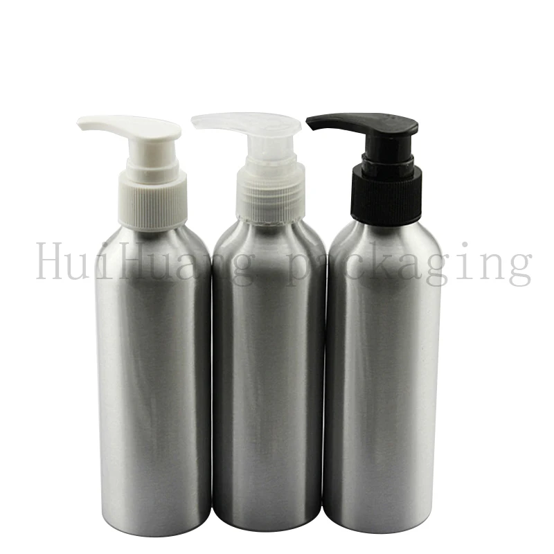 20x150ml Empty Pump Lotion Bottles Silver Aluminum Liquid Soap
