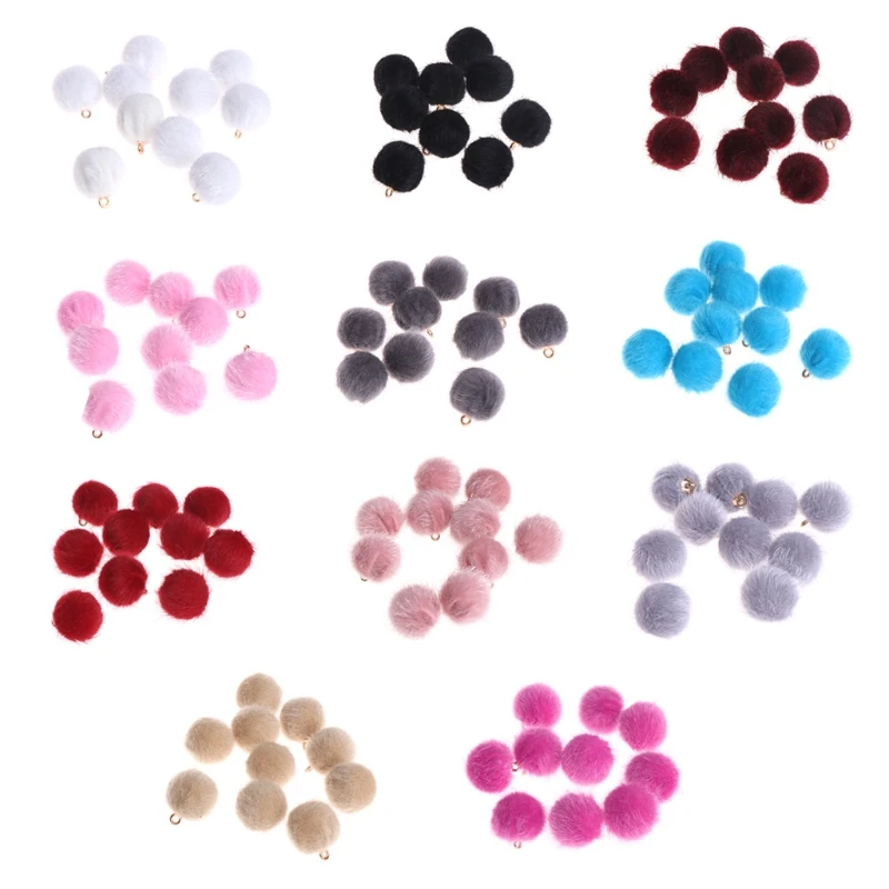 

10Pcs/set Ball Eardrop Pendant Charms Earrings Accessories Jewelry DIY Findings -W128