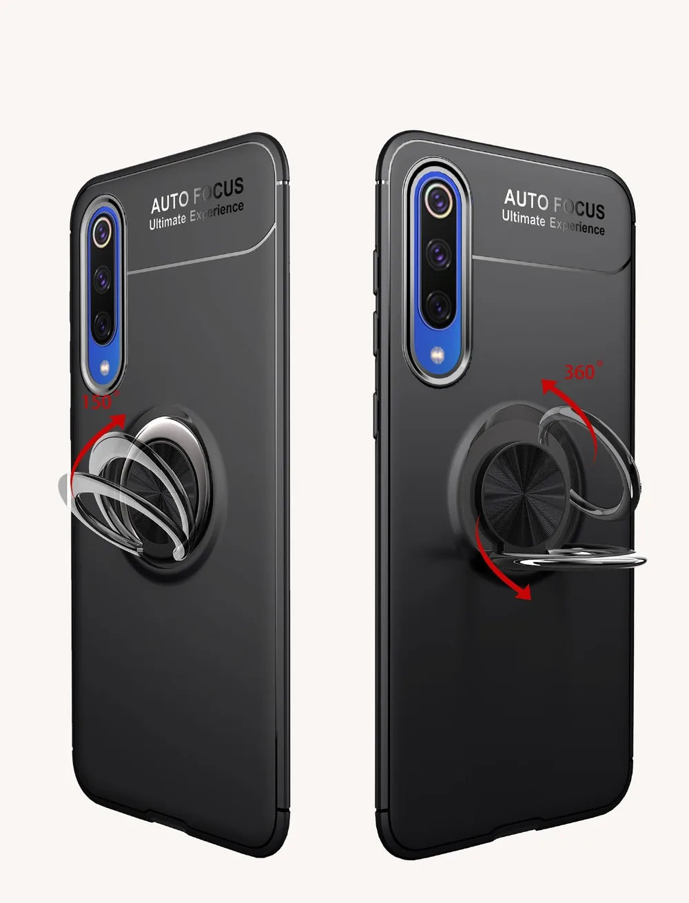 Для Xiaomi mi 9 SE чехол металлическое кольцо кронштейн заднюю крышку для Xiaomi mi 9 SE чехол для телефона на mi 9 se mi 9se держатель мягкий, роскошный, из ТПУ чехол