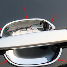 Для Toyota Prado FJ120 2003 2004 2005 2006 2007 2008 2009 Land Cruiser хромированные дверные ручки чаши дверная ручка крышки отделкой 5 шт