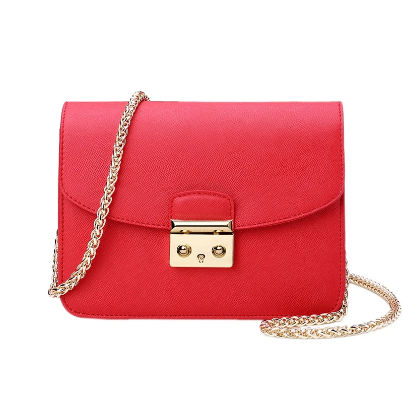 

Sendefn Ladies Chain Mini Shoulder Bag Beautiful Trend Diagonal Small Square Bag Leather