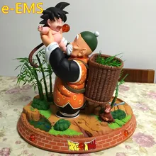 Dragon Ball DBZ дедушка объятия Гоку Супер Saiyan статуя смолы фигурка Коллекционная модель игрушки G2346