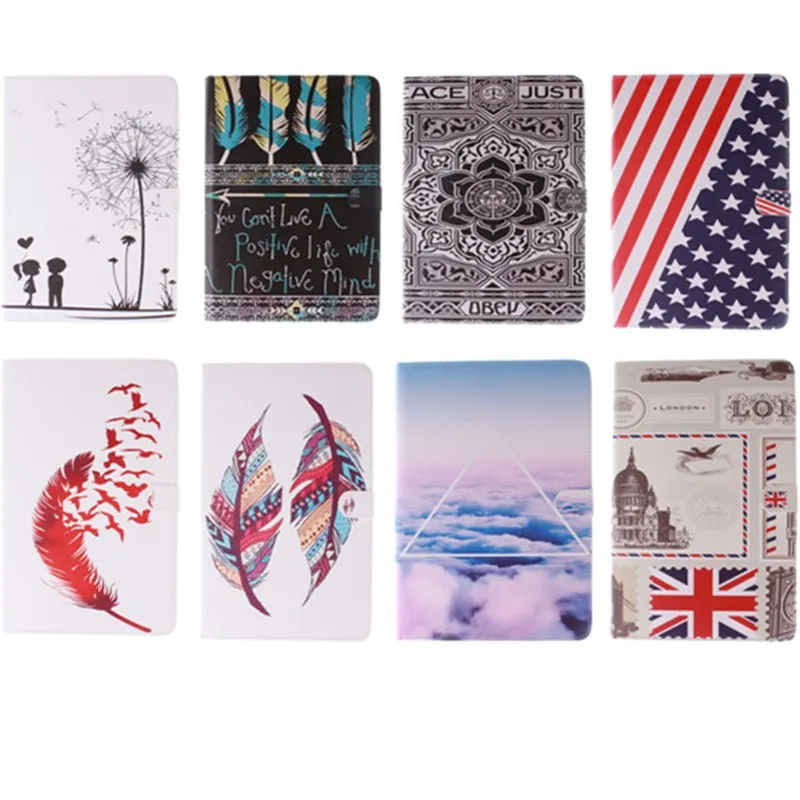 Luxury 2 Leavies PU Leather Case for Samsung Galaxy Tab A 10.1 2016 Case  T585 T580 T580N Case Stand Flip Wallet Tablet Cover (45)