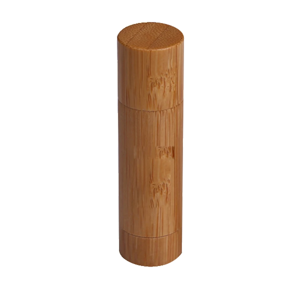 

DIY Storage Box Reusable Empty Refillable Travel Bamboo Storage Portable Holder Lipstick Tube Makeup Tool Lip Gross Container