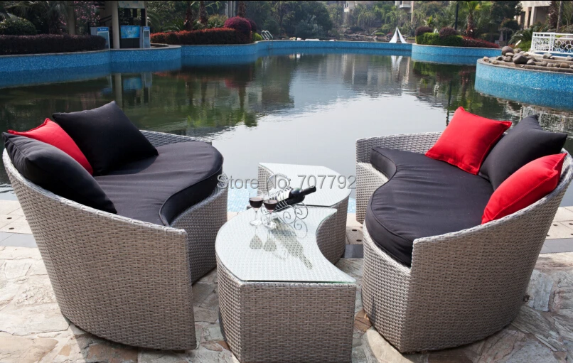 Новый дизайн уличная Плетеная Мебель Патио Ротанговая Диван Набор|outdoor wicker