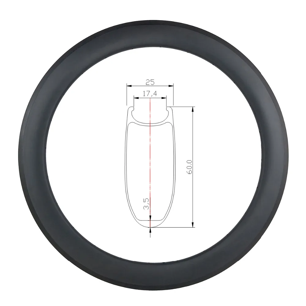 

SPEEDSAFE 700c 60mm clincher U shape road bike carbon rim 25mm width 3K UD 3K Twill 12K matte glossy 16 18 20 21 24 28 32 holes
