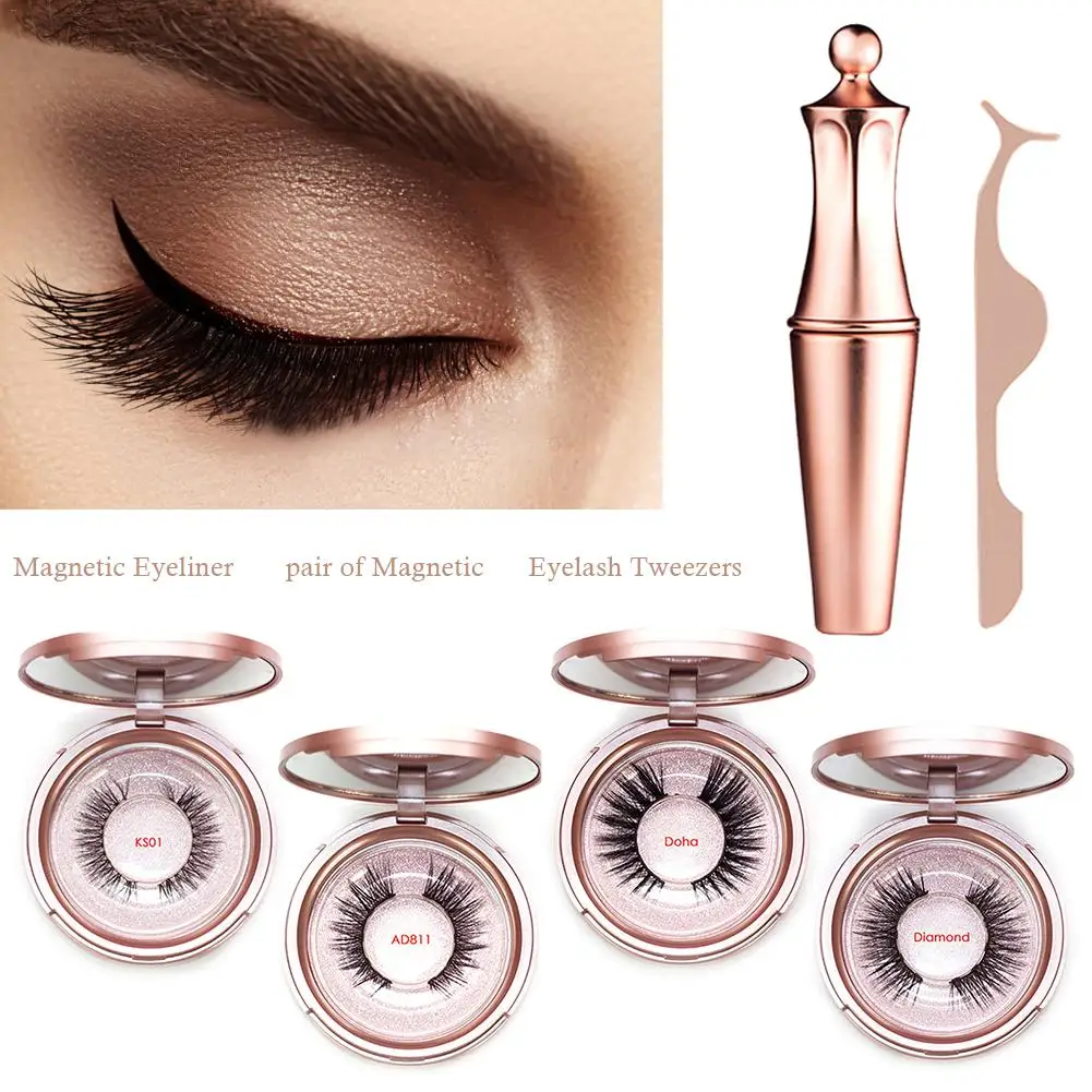 Magnetic Upgrade Model Pink High-end Gift Box Eyeliner Set Magnetic Eyeliner Set Magnetic False Eyelashes Magnetic Upgrade Model Pink High-end Gift Box Eyeliner Set Magnetic Eyeliner Set Magnetic False Eyelashes