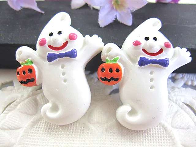 

30pcs/lot kawaii flat back resin Halloween skull DIY resin cabochons accessories 21*22mm