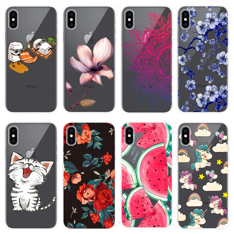 Чехол для Apple iPhone XS чехол 5 8 дюйма силиконовый мягкий красочный защитный задней