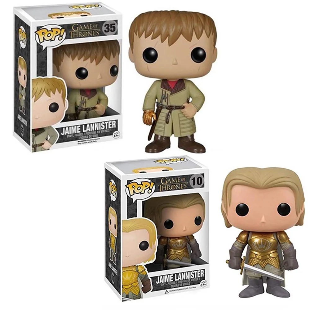 

FUNKO POP 10cm Game Of Thrones Vinyl Figure 10# and 35# 2 Style Jaime Lannister Collection Action Figure Model Vinyl Doll Toys
