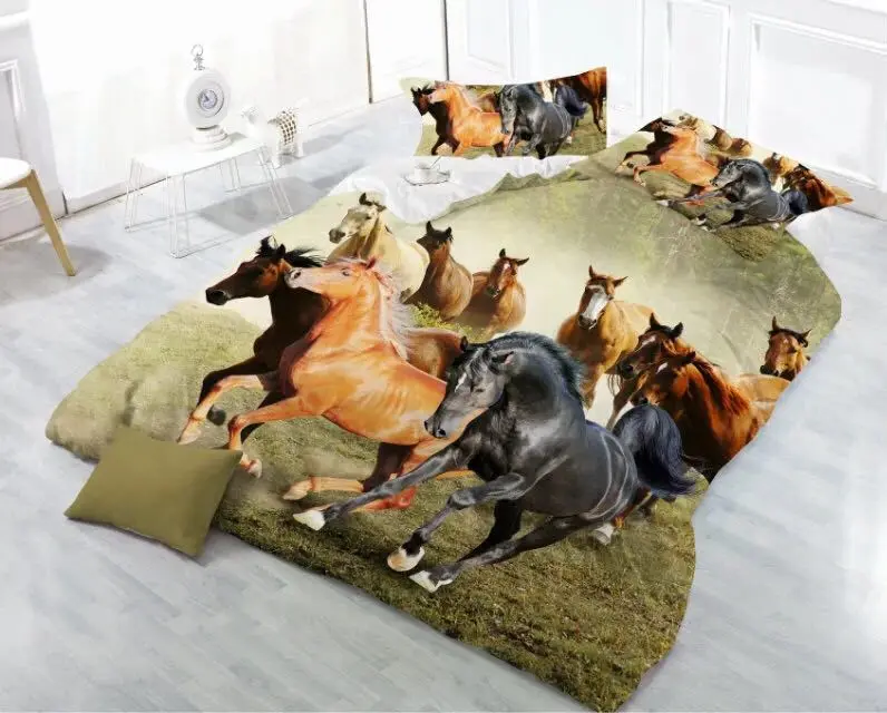 Лучшее. WENSD постельное белье для спальни с мультяшными животными из мягкого сверхтонкого волокна, набор пододеяльников с изображением кота, волка, тигра, простыня king-jogo de cama