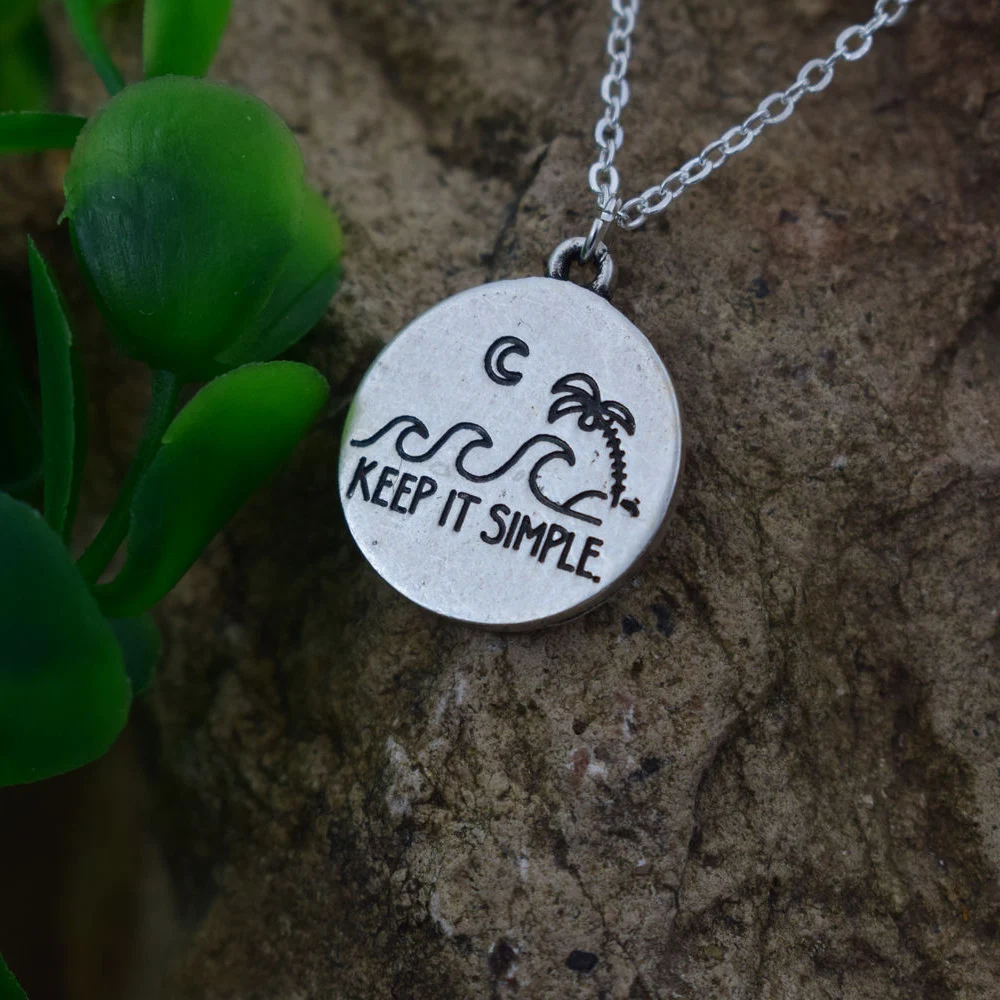 

SanLan 1pcs Lovely Camping pendant necklaces outdoor jewelry keep it simple Outdoor wave jewelry