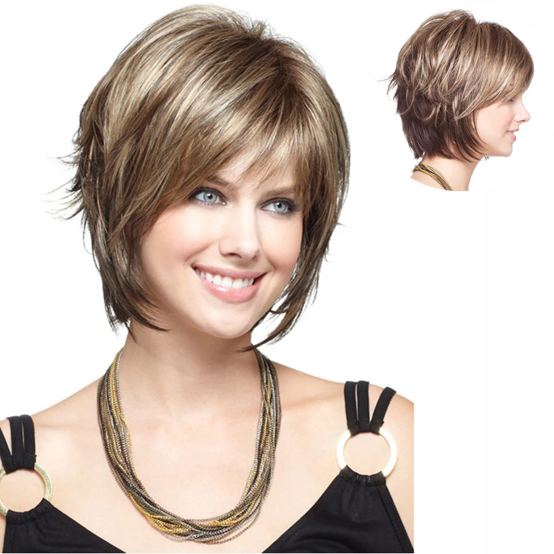 Natural Classy And Chic Everyday Multiple Layers Wigs Females