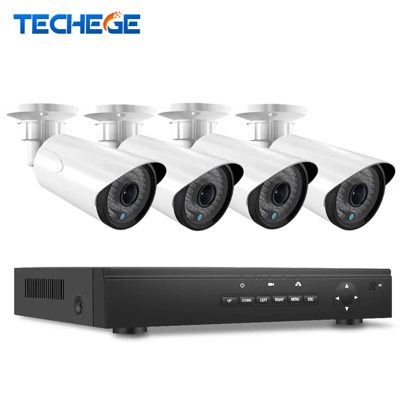 Auto Zoom lens 2.8-12mm 2.0 Megapxiels POE IP Camera Video Security Surveillance System 4CH PoE 48V NVR Recorder POE CCTV System