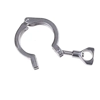 

1.5" Heavy Duty Sanitary Clamp 304 Stainless Steel Tri Clover Sanitary Fitting for home Brewing High Quality 1PCS