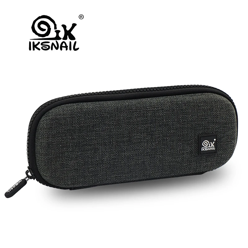 IKSNAIL Unique Canvas EVA Airpods Case For Headphone Adapter Digital Accessories Earbuds SD Card Portable Earphone Storage Bags