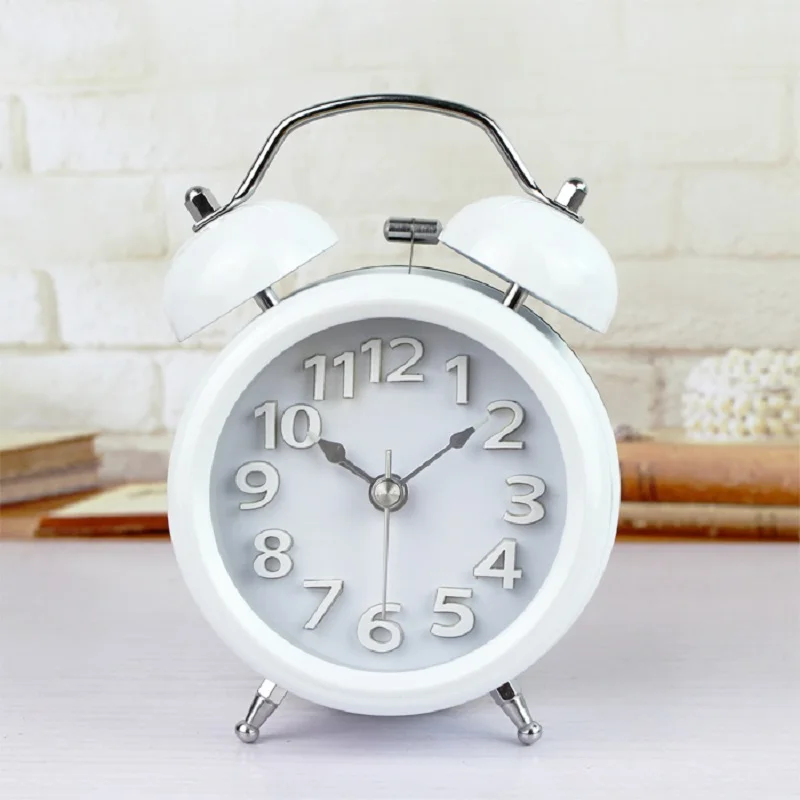 12*8 см будильник reloj despertador цифровые часы настольные часы Saat reveil часы кварцевые Masa Saati Wekker металлические часы