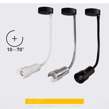 10-70 градусов Cree плавное Масштабирование угол луча регулируемый ceil настенный Точечный светильник гибкий для музея, кабинета, фона