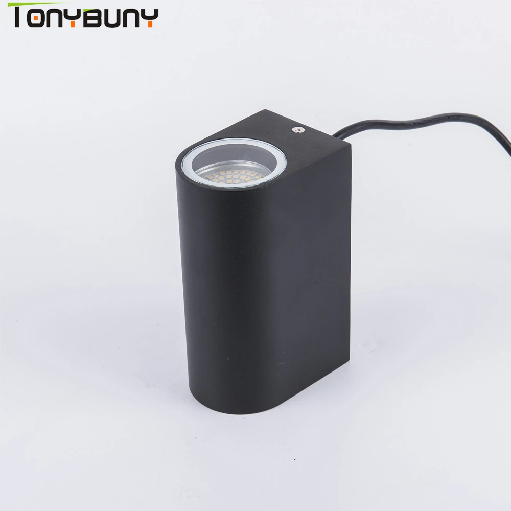 Conduziu a Lâmpada de Parede Montada ao ar Conduziu a Luz da Parede Lâmpada para Jardim Brilhante Redondo Moderno Ajustável Superfície Livre Impermeável Arandela Ip65 11 de parede ajustável superfície montada ao ar