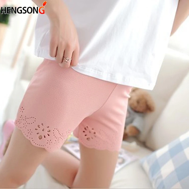 

2018 Women The Best Hot Safety Short Pants Elastic Anti Chafing Lace Sock Middle Waist Prevent Leg Thigh Chafing Sock New