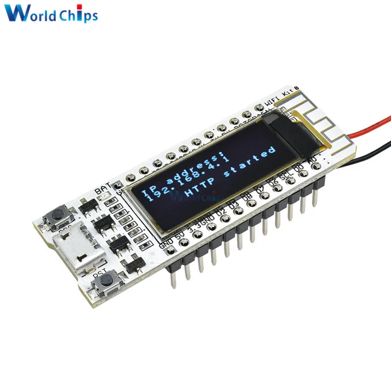 ESP8266 wifi чип 0,91 дюймов OLED CP2014 32Mb Flash ESP 8266 модуль Интернет вещей плата PCB для NodeMcu для Arduino IOT