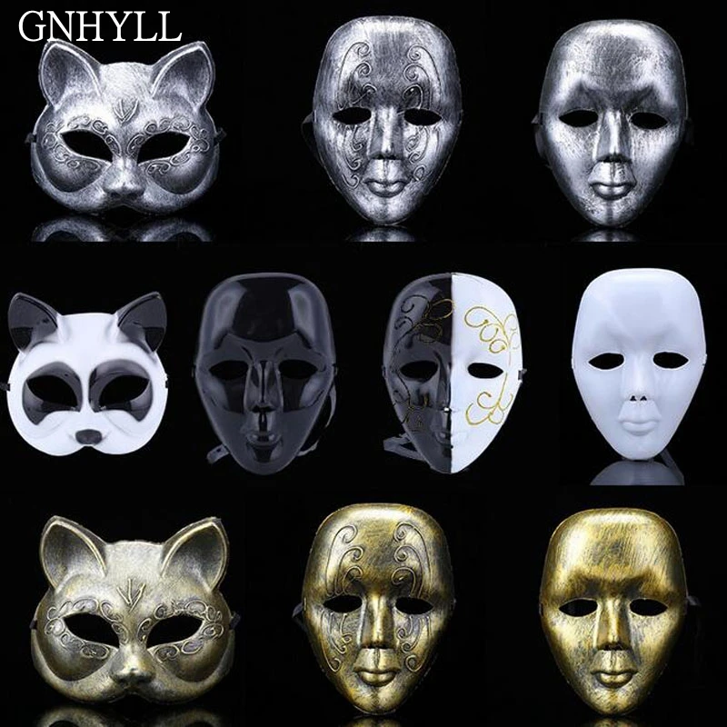 GNHYLL карнавальный костюм маска убийцы на Хэллоуин Венецианская маска Ретро лисица маска Ужас Мужская/женская маска