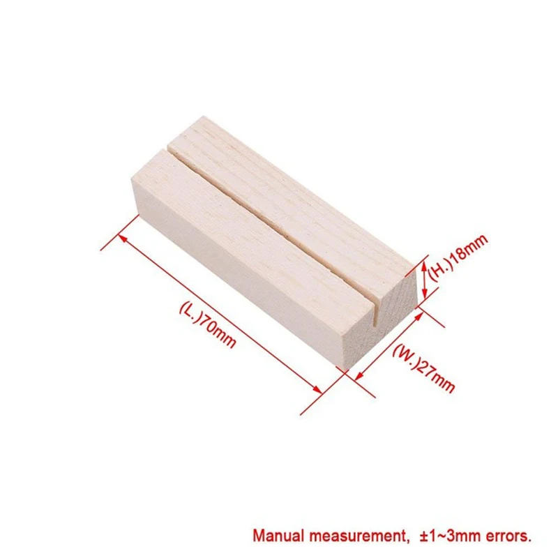 10 шт. 6,7x2,5x1,8 см сосновая древисина Почтовые Открытки Держатель для карт деревянные настольные номера вечерние свадебные именные карточки на стол держатель