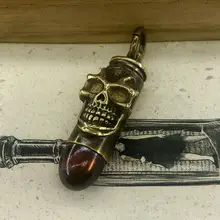 На открытом воздухе аварийного выживания ручной сварки EDC латунные медные в форме пули бутылки таблетки коробка водонепроницаемый капсула уплотнение портативный брелок для ключей