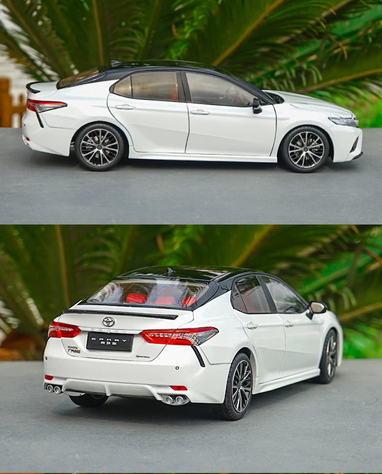 1/18 Toyota Camry Спорт 8th поколения литья под давлением модель автомобиля игрушечные лошадки с черным верхом для обувь мальчиков подарок коллекци