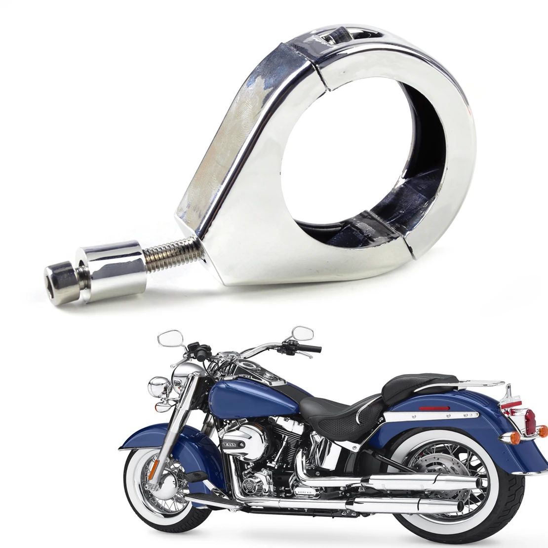 NBX 49MM Black Front Turn Signal Relocation Kit Harley Dyna FXR Sportster 39MM