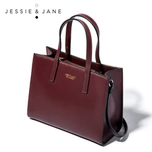 JESSIE&JANE Designer Brand Practical Mini Women Messenger Bags Leather Handbags Shoulder Bag Top-Handle Bags 1223