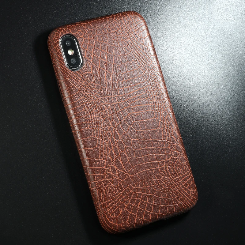 PU Leather Pattern Phone Case for iphone 6 6s 7 8 plus Case Back Cover For iphone X xs max XR Case (8)