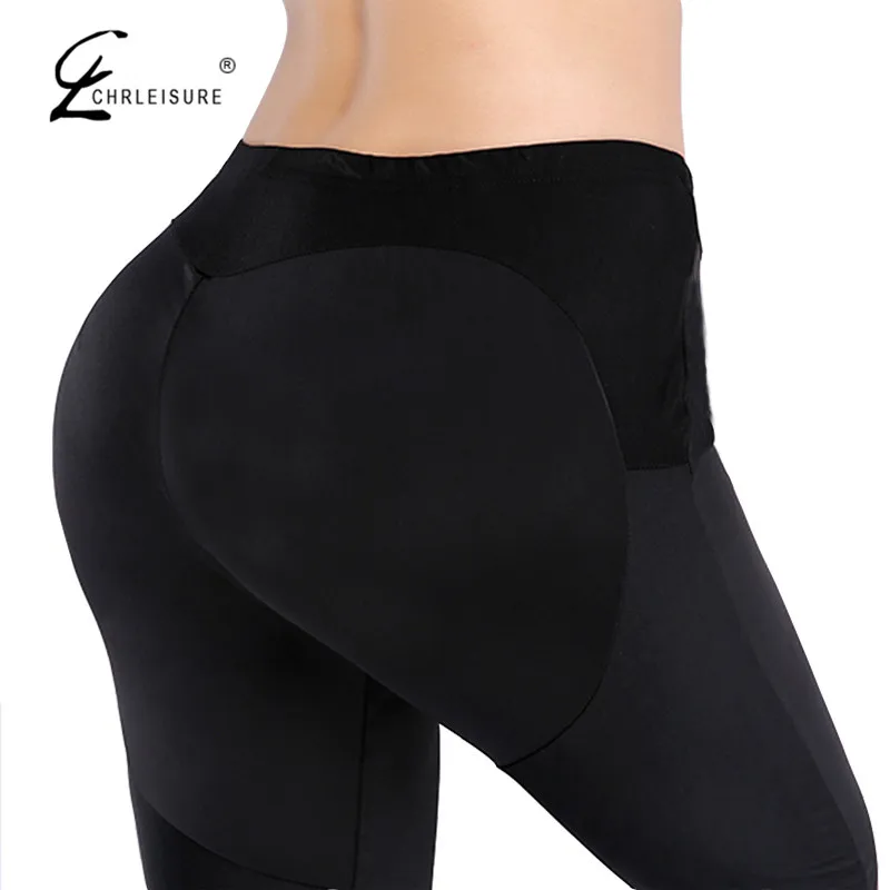 Chrleisure осень сердце push up леггинсы модные черные спортивные брюки узкие полиэстер