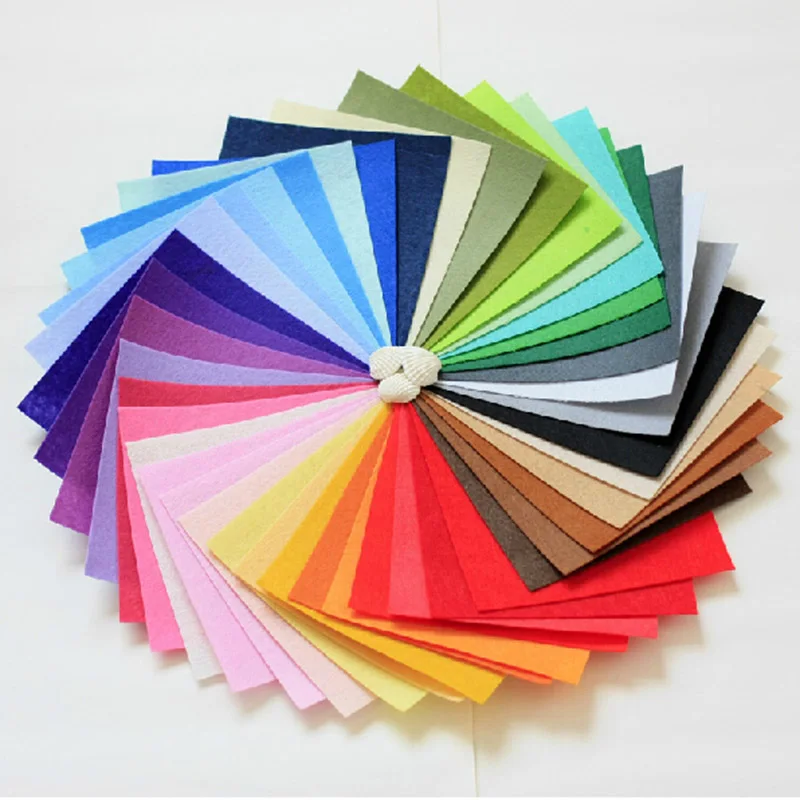 

High Quality Sewing Craft DIY Ornaments Fabric Material 1.2mm Thick 18*22cm 30 color Fabric Sewing DIY Felt Feutrine Fielto