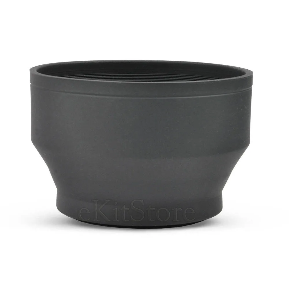 77mm Collapsible Rubber Lens Hood Folding Shade 3 in 1hood damperhood