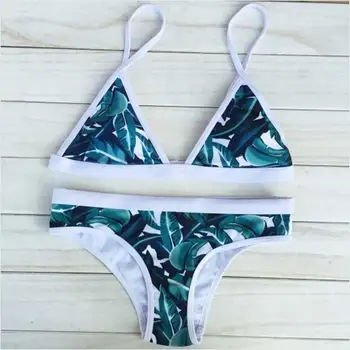 

AliExpress summer style new European and American printing sexy bikini swimsuit Agent Provocateur bikini