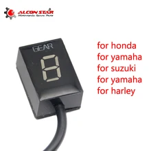 Alconstar-Ecu штекер крепление 6 скоростей шестерни дисплей индикатор 1-6 шестерни индикатор Подходит для Honda Для Kawasaki для Yamaha для Suzuki