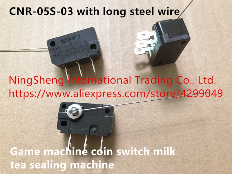 

Original new 100% import switch with long steel wire game machine coin switch milk tea sealing machine CNR-05S-03