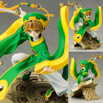 

CARDCAPTOR SAKURA Action Figure Anime SAKURA LISYAORAN PVC Toy 180MM Cardcaptor Sakura Ri Syaoran Collectible Model Toy Doll