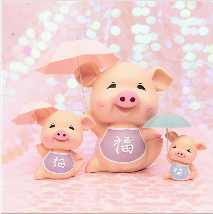Lucky Pigs Desktop Decoration Cute Cartoon Piglet Piggy Bank Creative Birthday Gift Money Box Pig Coin Cent Penny Saving Box Money Boxes Aliexpress