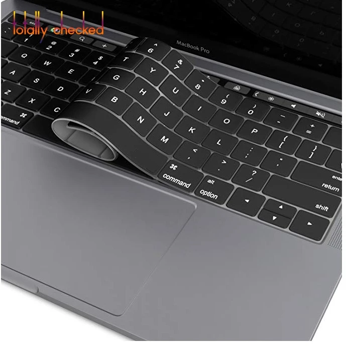 

Keyboard Cover for NEWEST MacBook Pro with Touch Bar 13" or 15" (A1989 A1990 & A1706 A1707) Release 2018 2017 2016 Silicone Skin